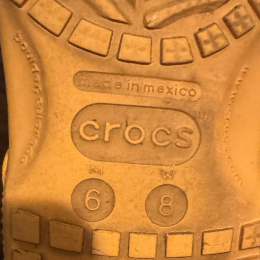CROCS Orange Clogs with Decorative Charms - Picture 2 of 2